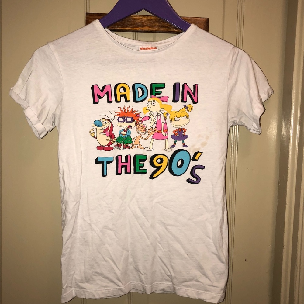 MADE IN THE 90s small t shirt Nickelodeon